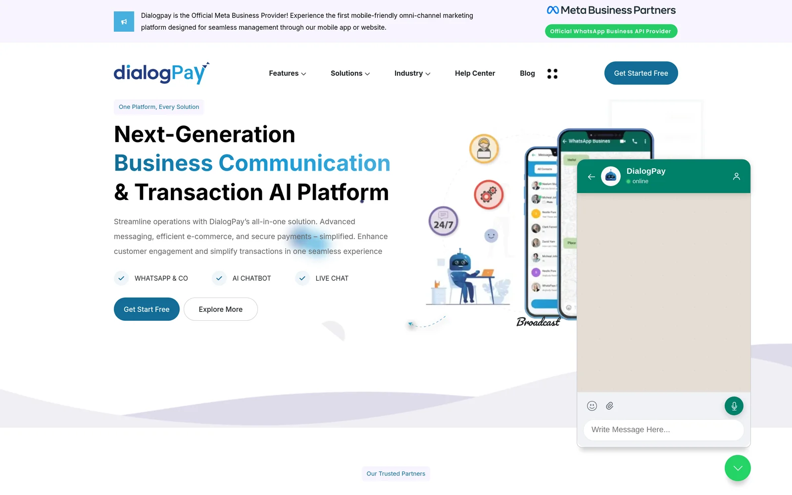 Dialogpay website